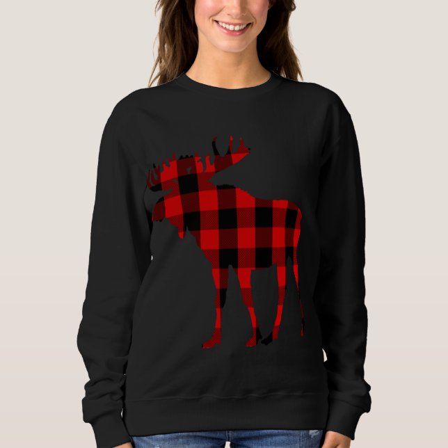Moletom Mose Buffalo Red Xadrez Shirt Gift (Frente)