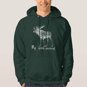 Moletom Mose é o meu animal espiritual para o amante da n