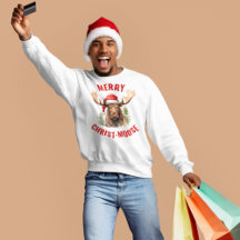 Moso-de-Cristo Engraçado, alce-de-natal