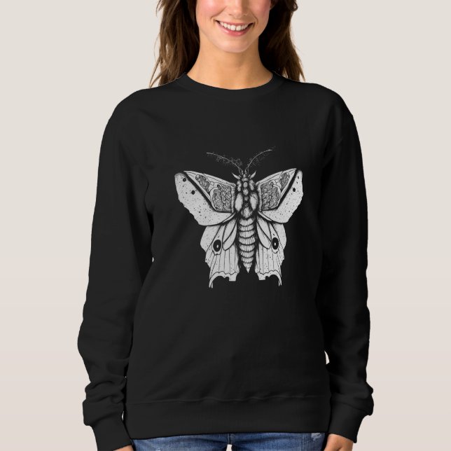 Moletom Moth Insect Magical Esoteric Line Illustration  5 (Frente)