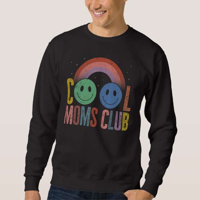 Moletom Mother Cool Moms Club Smile Rainbow Favorite Best  (Frente)