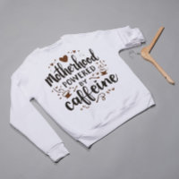 Motherhood Powered by Caffeine Engraçado Mamãe Shi