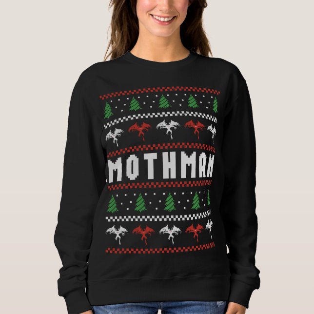 Moletom Mothman Ugly Christmas Sweater (Frente)