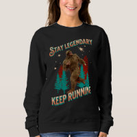 Motivação Divertida de Bigfoot Correndo