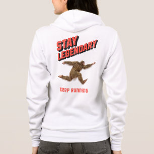 Moletom Motivação Divertida de Bigfoot Correndo