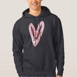 Moletom Motivacional com Coração Rosa