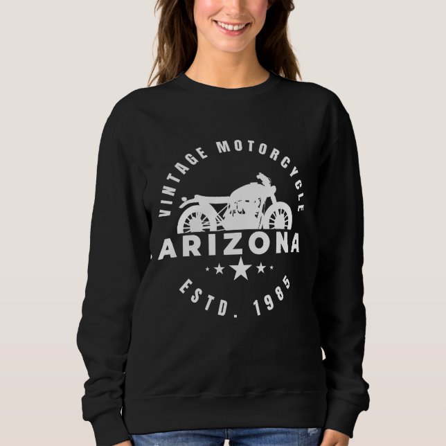 Moletom Moto Antiga Arizona Fundada em 1985 (Frente)