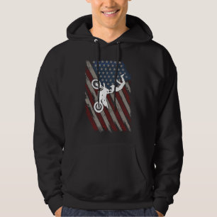 Moletom Moto de trilha Bandeira Americana Motocross 4 de j