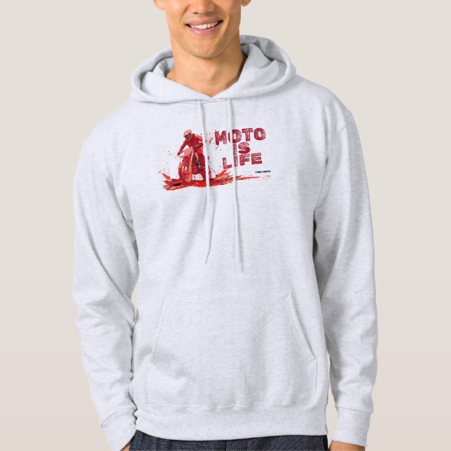 Moletom Moto Is Life Hoodie (Frente)