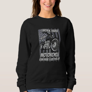 Moletom Moto Personalizada Bandeira Americana Bike Homem M