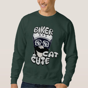 Moletom Motocicleta de Gato Biker, simples e elegante