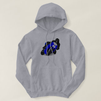 Moletom Motocicleta Rider Blue Street Bike Hoodie ou Tshir