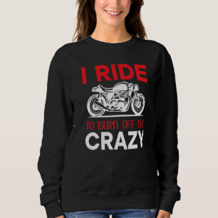 Moletom Motociclista dizendo que eu viajo para queimar o c