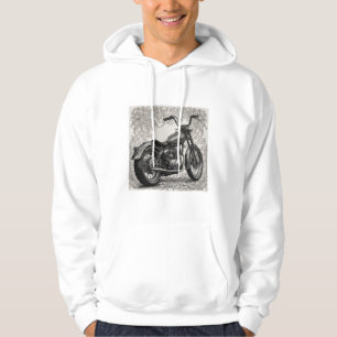 Moletom Motociclo Vintage com Quadro Floral - Biker Retroa