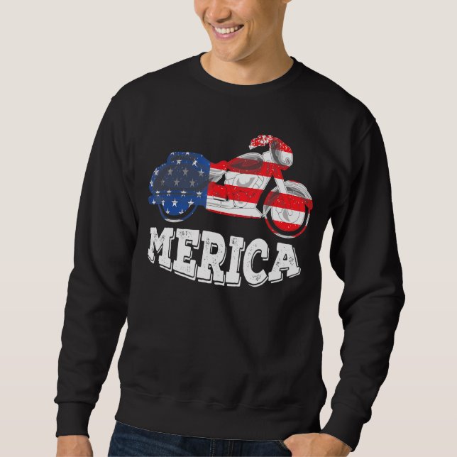 Moletom Motocross Estados Unidos Bandeira Americana 4 de j (Frente)