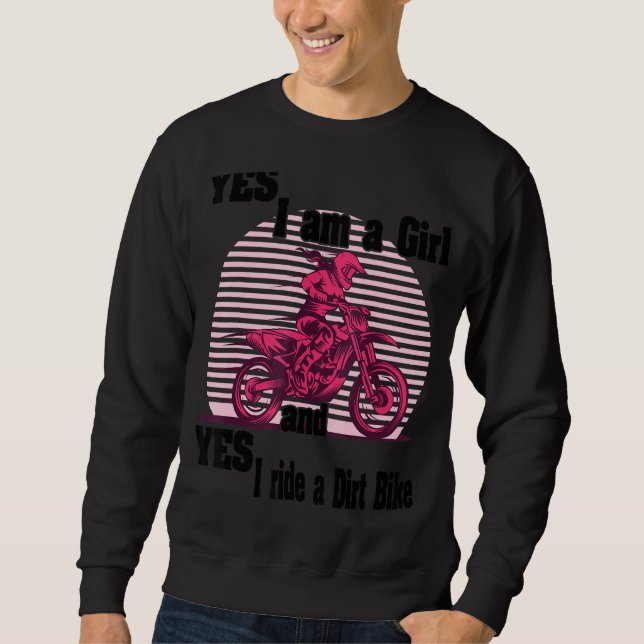 Moletom Motocross Mx Sim Eu Sou Uma Rapariga E Sim Eu Pass (Frente)