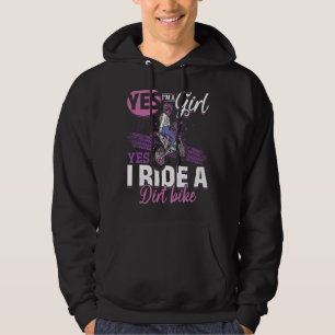Moletom Motocross Sim Eu Sou Uma Rapariga E Sim Eu Passo U