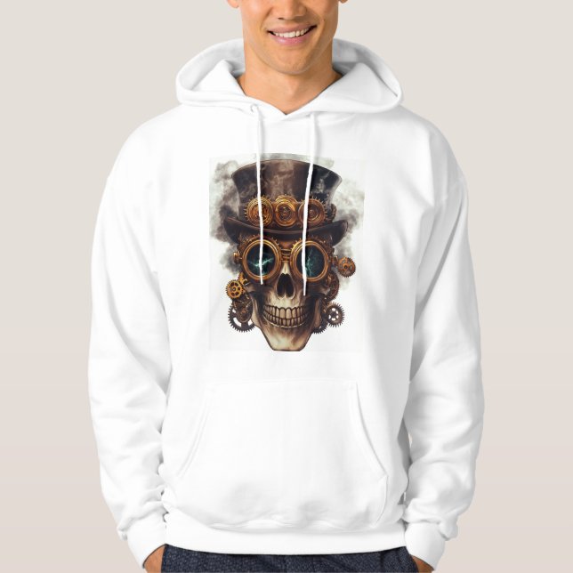 Moletom Motor de Caveira Steampunk (Frente)