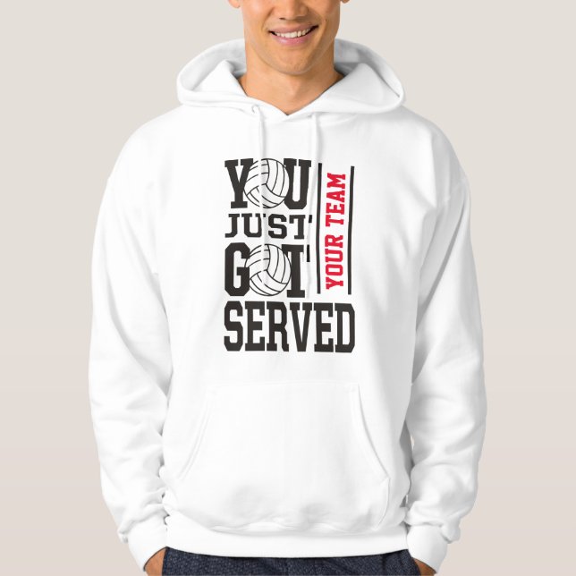 Moletom Motto Hoodie da Equipe de Voleibol Personalizada (Frente)