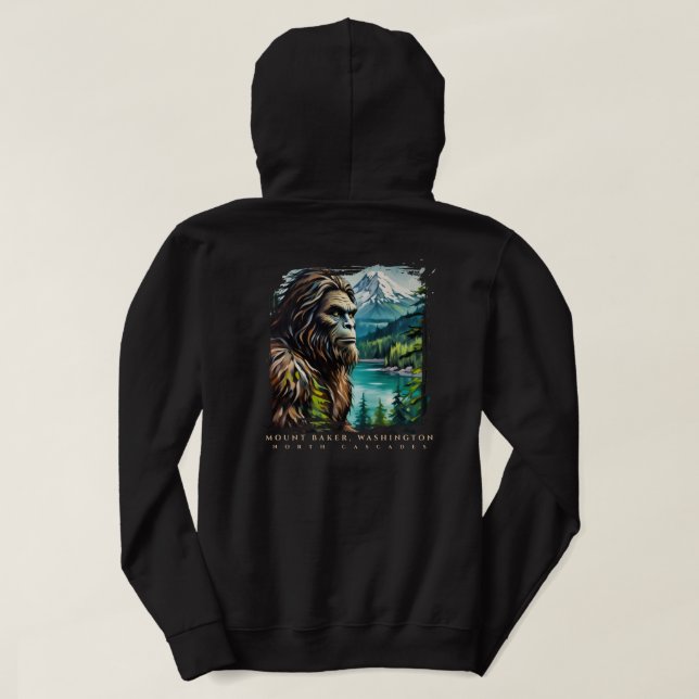 Moletom Mount Baker Washington Sasquatch (Verso do Design)