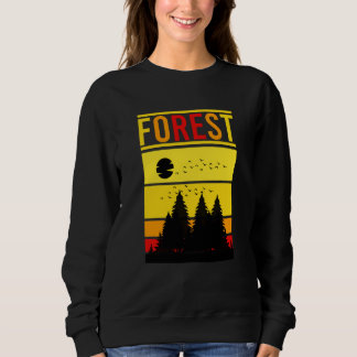 Moletom Mountain and Forest Scene Silhouette  48