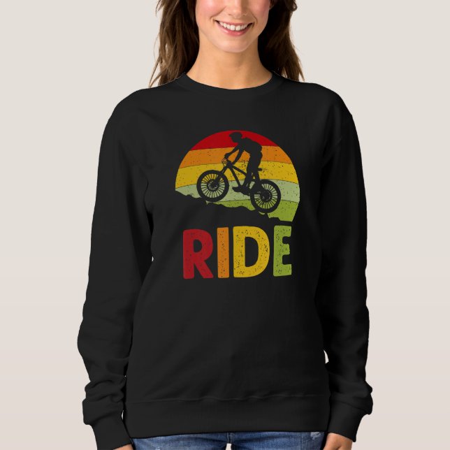 Moletom Mountain Bike Ride Retro Sunset (Frente)