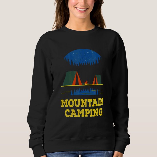 Moletom Mountain Camping Wildlife Hiking Outdoor Hiker Cam (Frente)