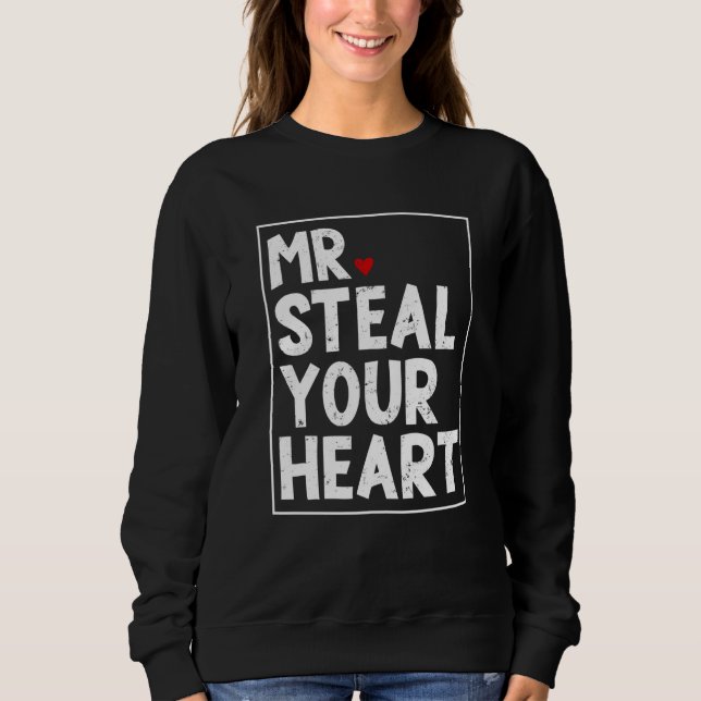 Moletom Mr Steal Your Heart For Boys Toddlers Valentine's  (Frente)