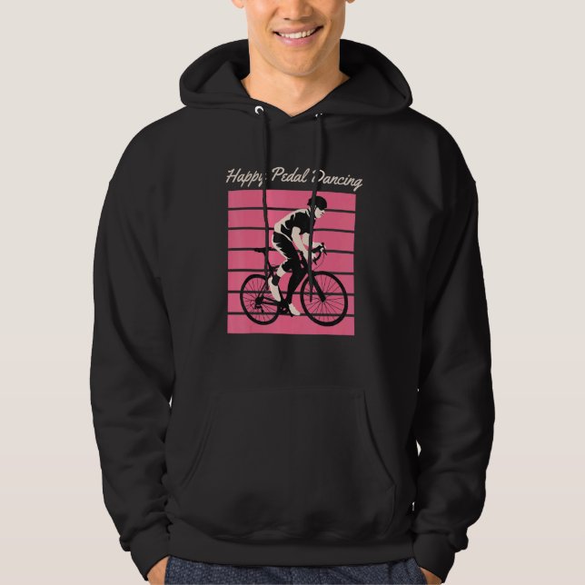 Moletom Mtb Andando Feliz Dança Pedal (Frente)