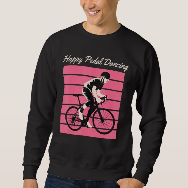 Moletom Mtb Andando Feliz Dança Pedal (Frente)