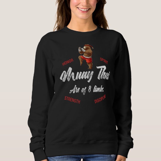 Moletom Muay Thai Bear Thai Boxing (Frente)