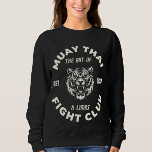 Moletom Muay Thai MMA Luta Tatuagem Tigre Arte de 8 Membro