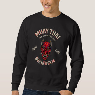Moletom Muay Thai Oni Demônio Mma Luta Boxe Tailandês