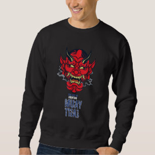 Moletom Muay Thai Oni Hannya Tailândia Boxe Tailandês MMA
