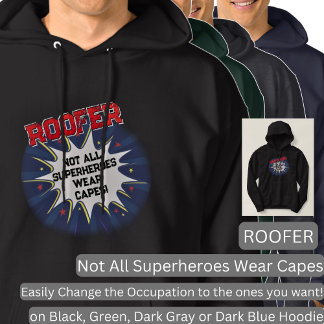 Moletom Mude qualquer texto, ROOFER, nem todos os super-he