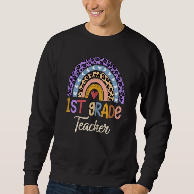 Moletom Mulher 1rua Professora Fofo Fofo Boho Arco-íris Le (Frente)