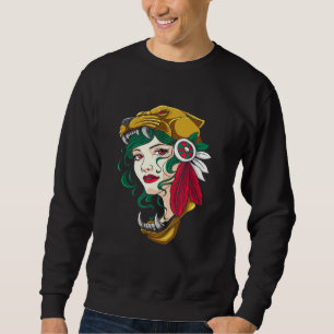 Moletom Mulher asteca - Rapariga mexicana - Chava - Hecho