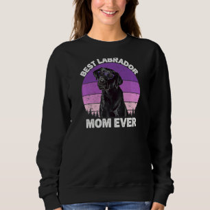 Moletom Mulher Black Labrador Mãe Vintage Black Lab Mãe Mo