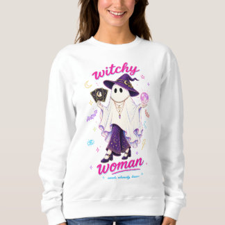 Moletom Mulher Bruxa Fantasma com Cartas de Tarot & Bola d