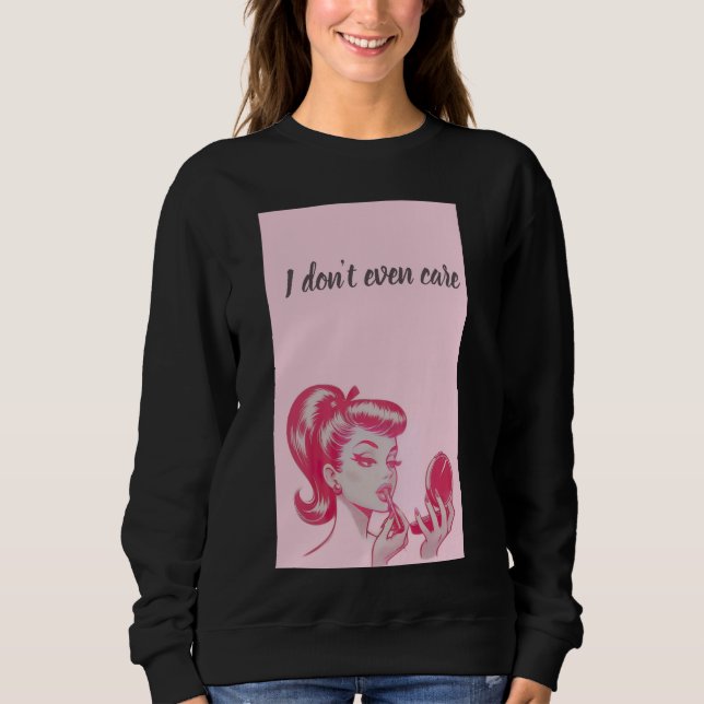 Moletom Mulher camisola preta (Frente)