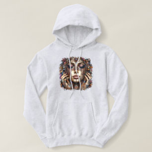 Moletom Mulher com Elaborada Ornamentação Baseada em Triba