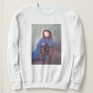 Moletom Mulher de camisola básica de pantera preta
