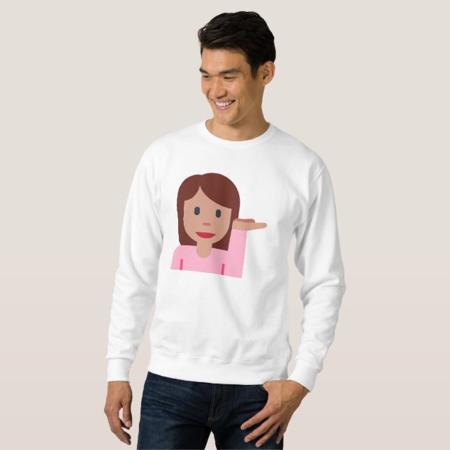 Moletom mulher emoji mens sweatshirt (Frente Completa)