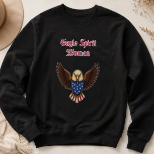 Moletom Mulher Espírito de Águia Desenho Orgulho Patriótic