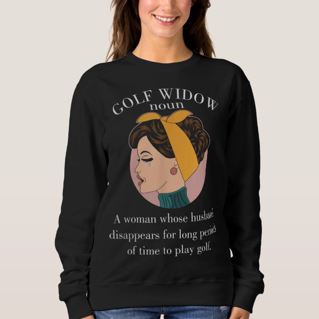 Moletom Mulher-Fã-Fã-Fã-de-Golfe Esposa-Esposa-Esposa Mari (Frente)