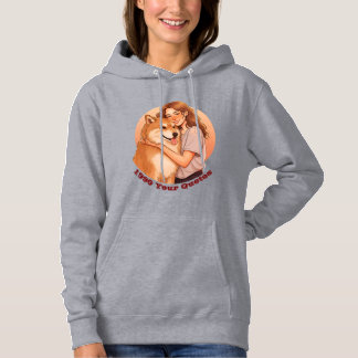 Moletom Mulher Fofa e Animal de Estimação Cachorro
