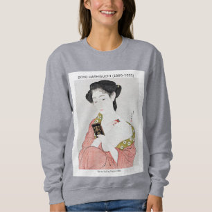 Moletom Mulher japonesa aplicando pó - Goyō Hashiguchi