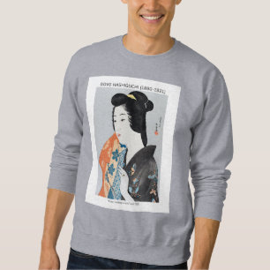 Moletom Mulher japonesa segurando sua toalha - Goyō Hashig