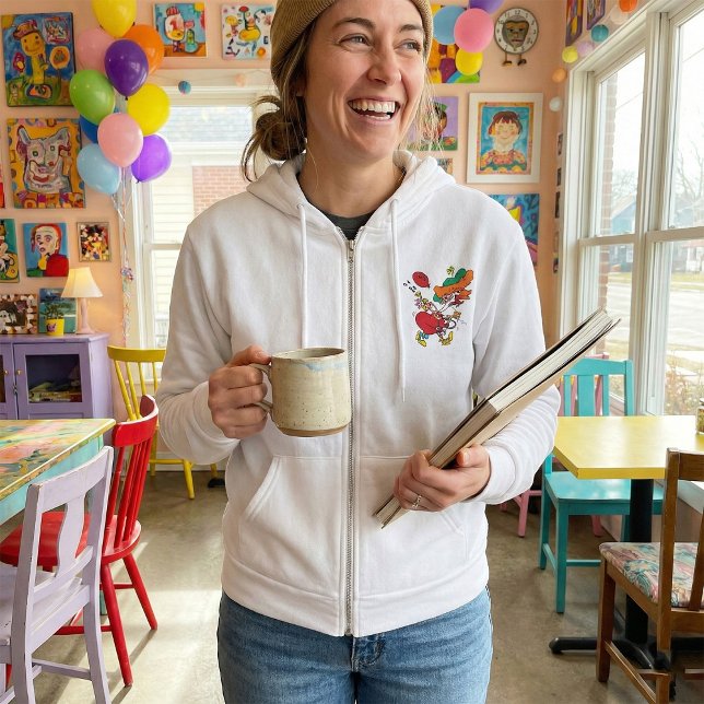 Moletom Mulher Louca Correndo Palhaço (Criador carregado)