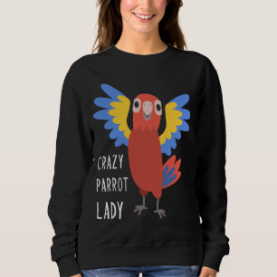 Moletom Mulher Louca, papagaio, dama, dono da mamãe Quo